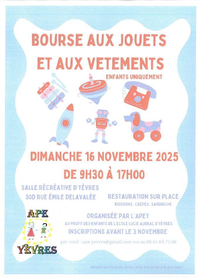 11-16 bourse aux jouets yevres