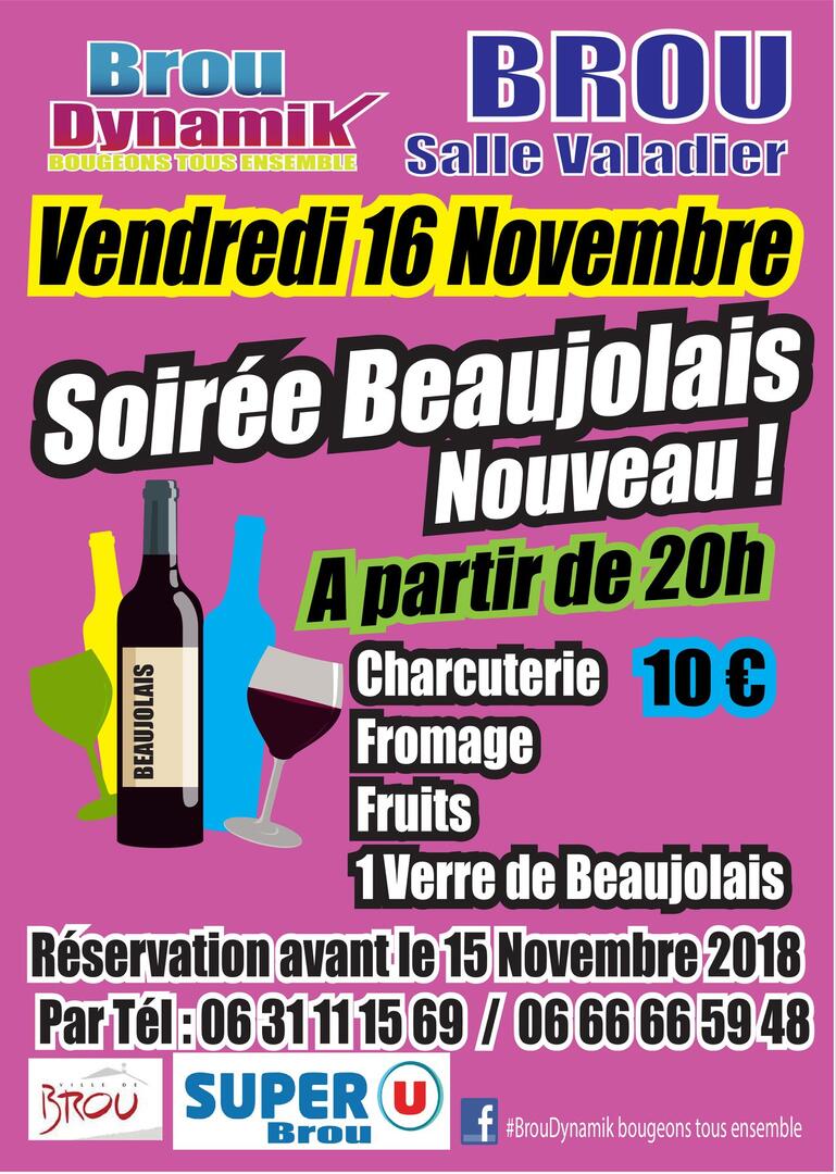 11-16 soirée beaujolais nouveau Brou