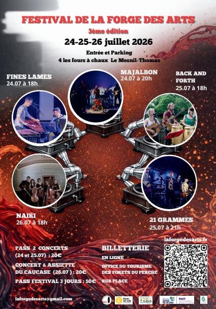 24 au 26 juillet - Festival Forge des Arts - Senonches