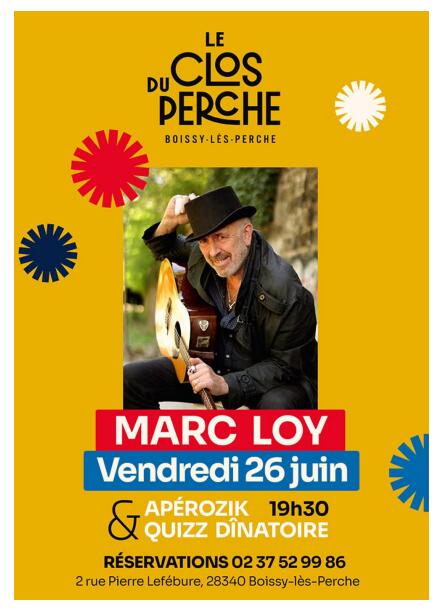 26 juin - Apéro Dinatoire en musique - Boissy-lès-Perche