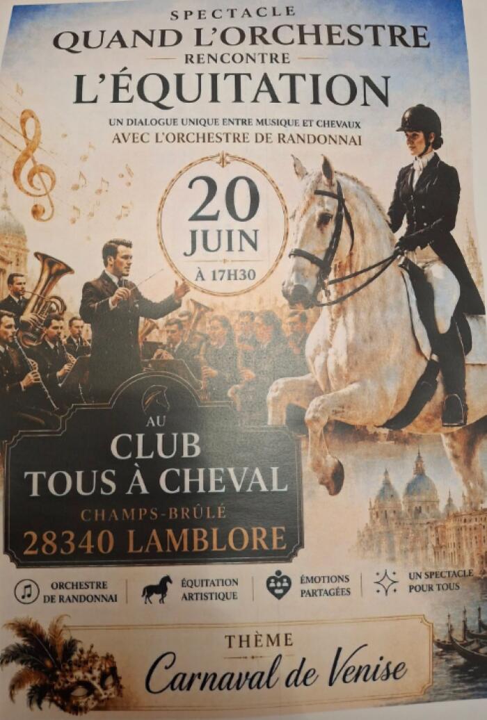 20 juin - Spectacle équin et orchestral Poney Club - Lamblore