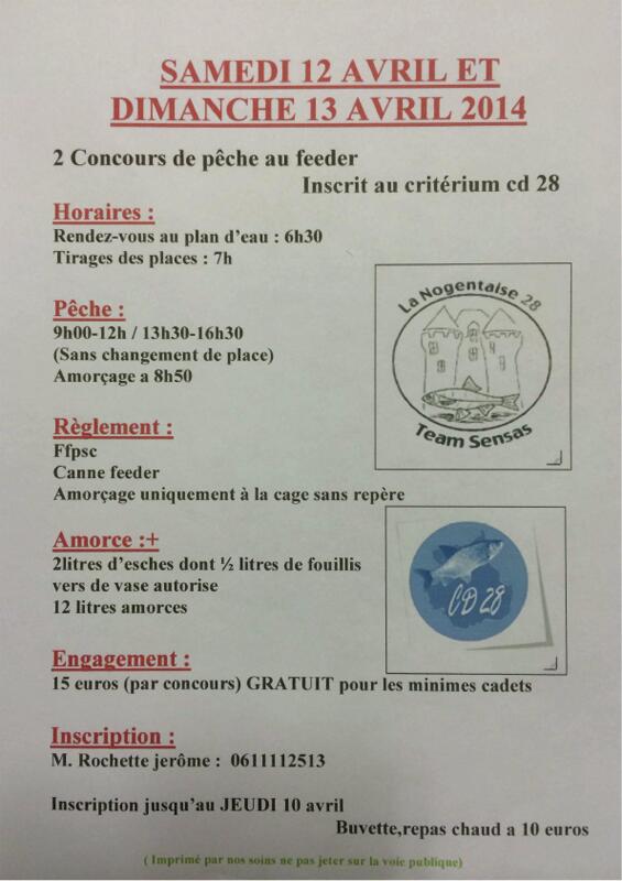 Concours de pêche au feeder