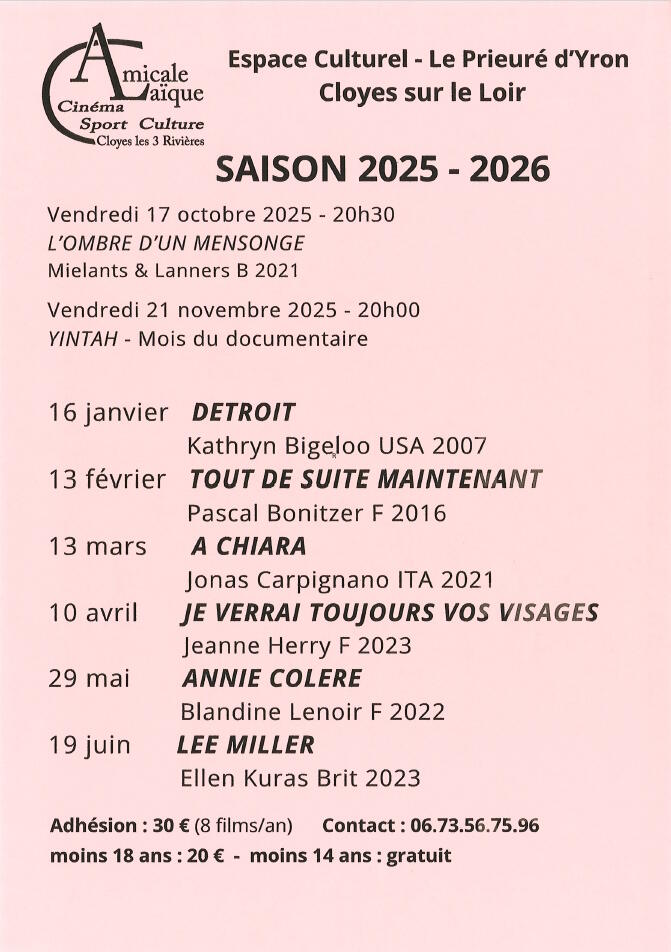 2026 cinema amicale laique cloyes