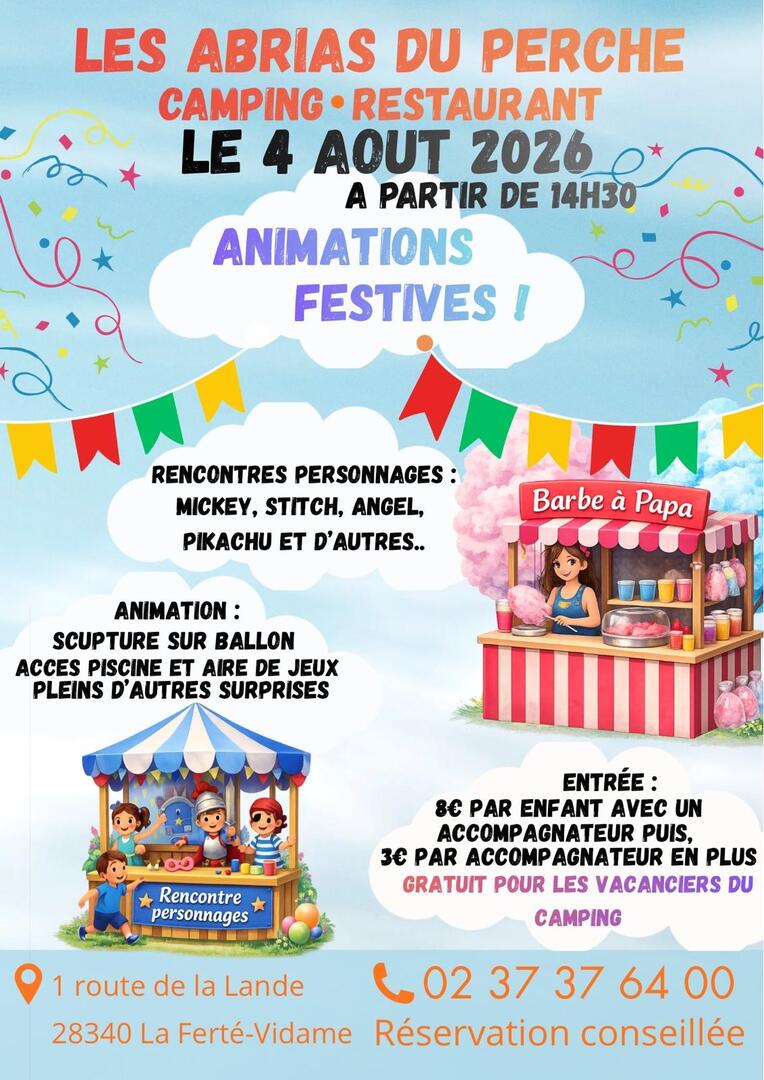 4 aout - Fête du Camping - Abrias du Perche - LFV