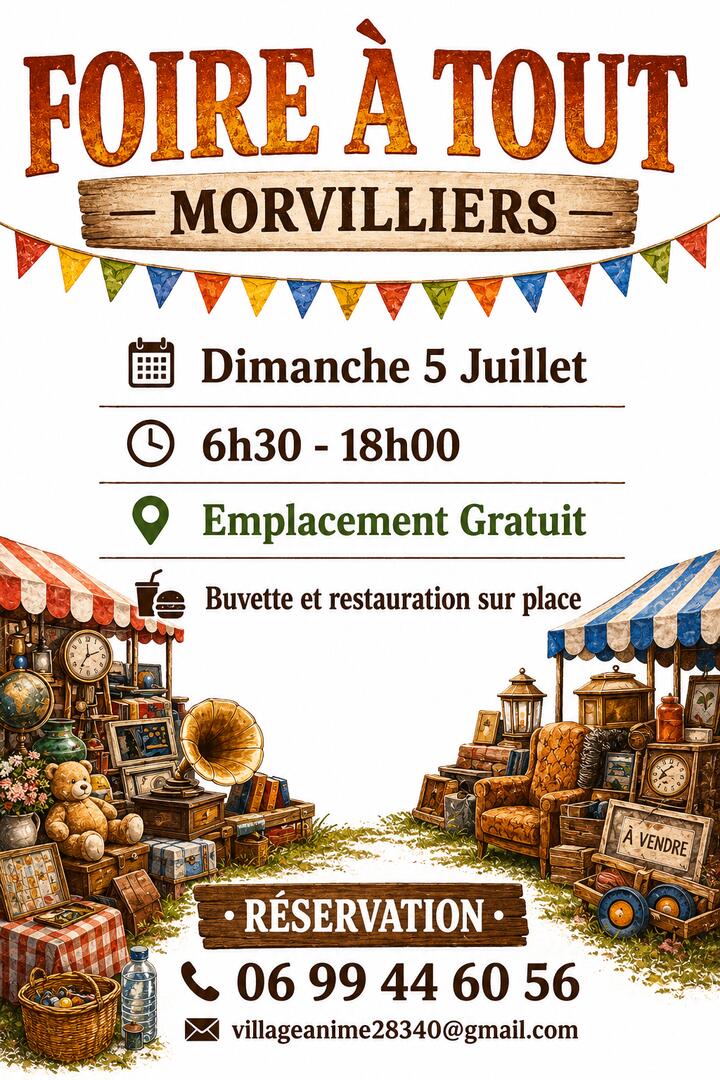 5 juillet - Foire à Morvilliers