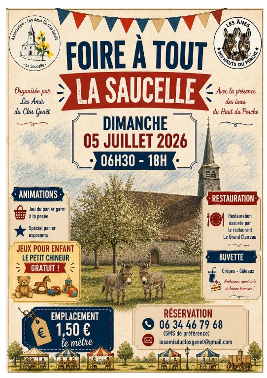 5 juillet - Foire à Tout - La Saucelle