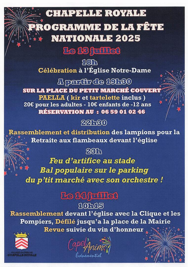 Fête nationale Chapelle Royale