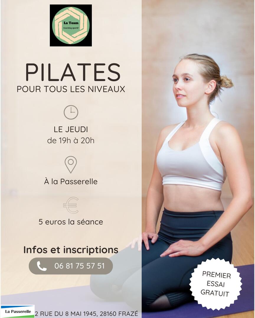 Post Instagram Cours de pilates Sport Moderne Beige - 1