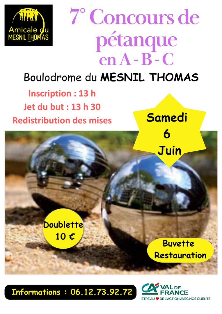 Concours de pétanque - 2