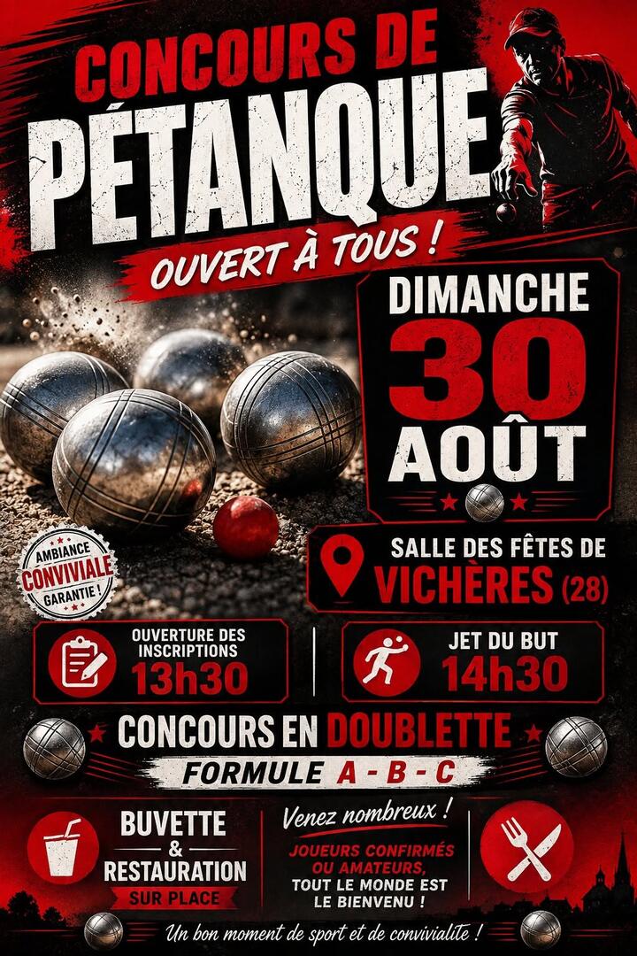 Concours pétanque Vichères