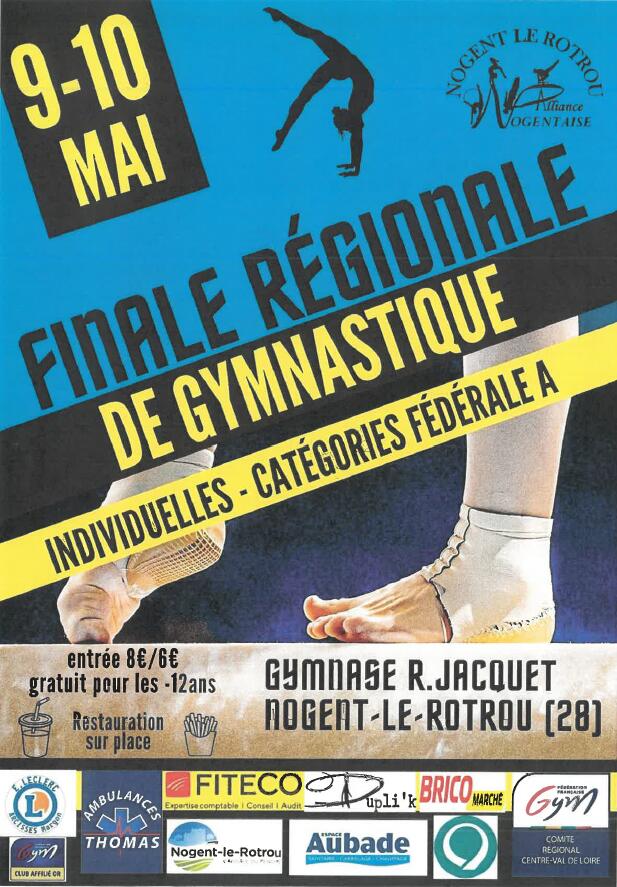 9 et 10-05 Finale régionale de gym