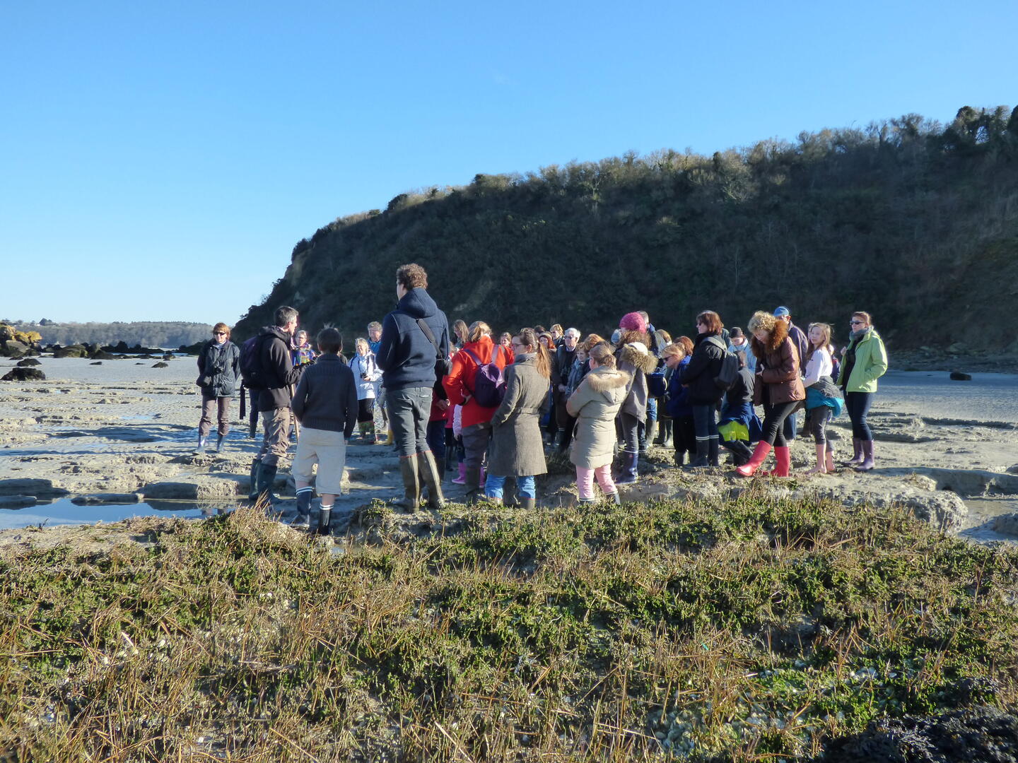 Regroupement avant exploration de l'avifaune