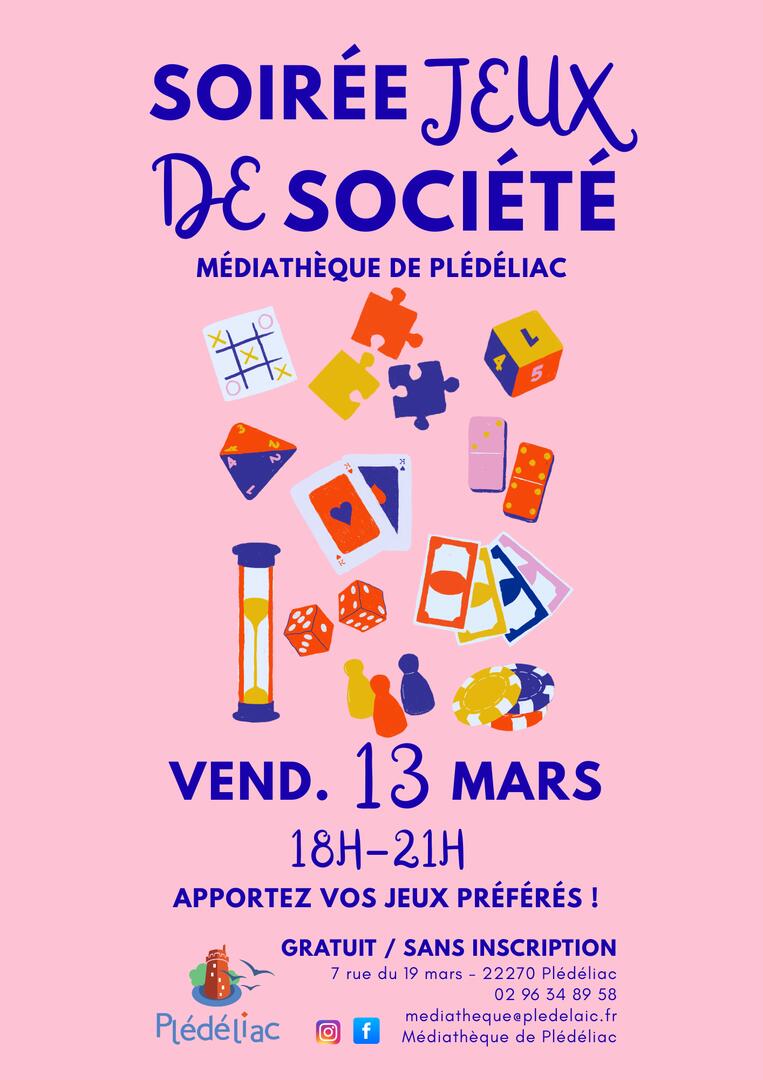 Affiche Soirée Jeux  - 2