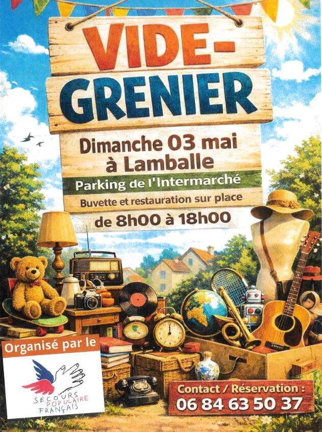 Vide grenier 3 mai