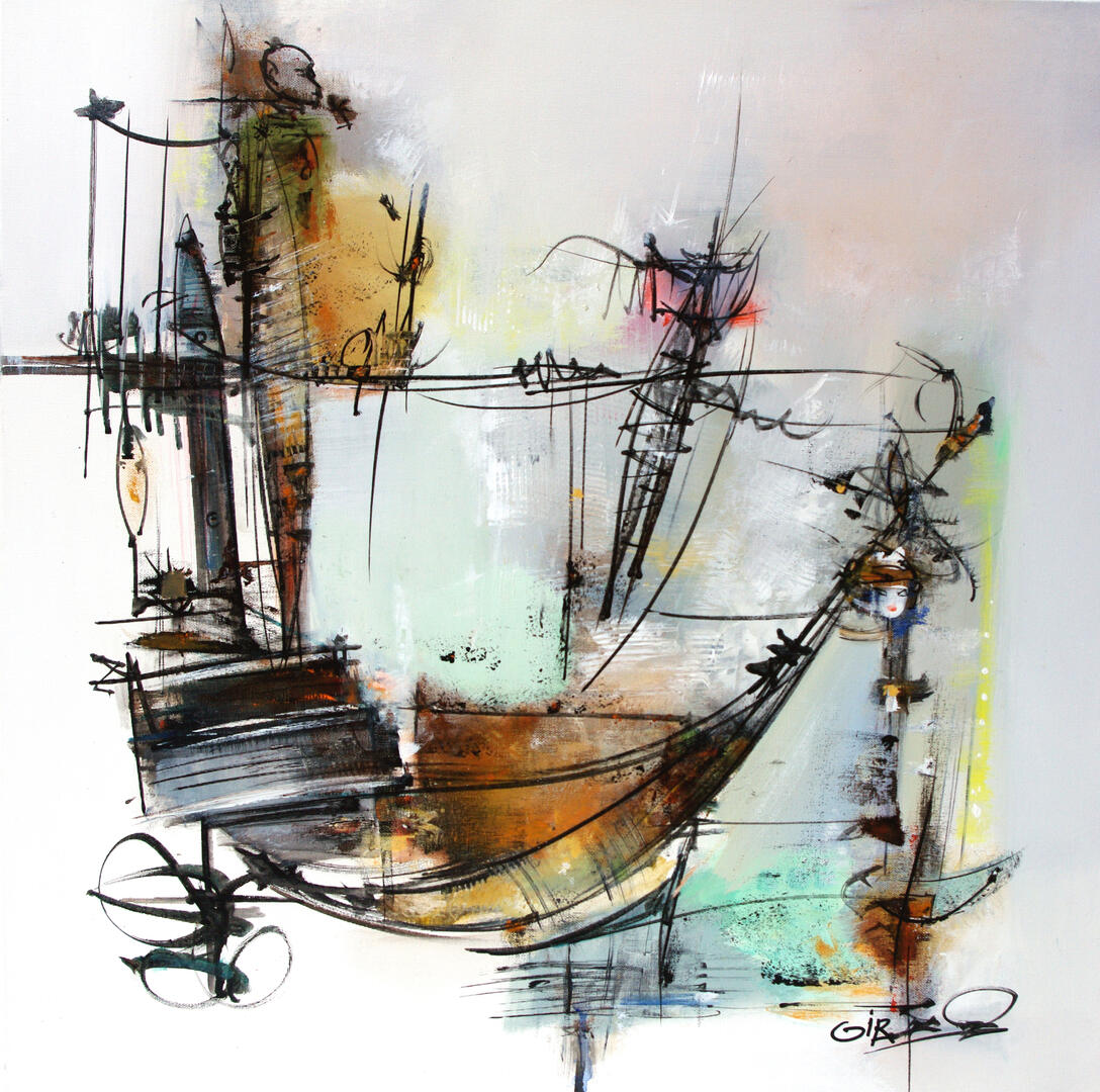 Esquif - Expo - peintures Jean-Luc Girard - Dialogue
