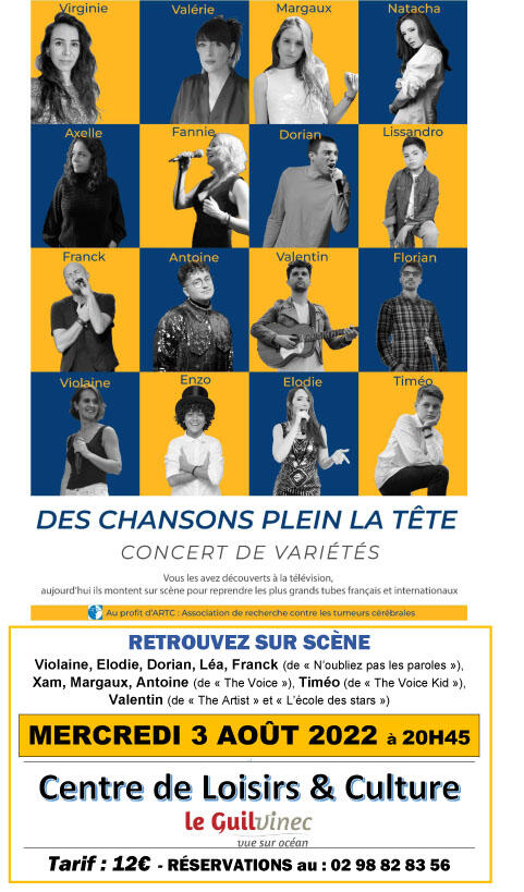 Concert de variétés - Guilvinec - Pays Bigouden - Bigoudenjoy
