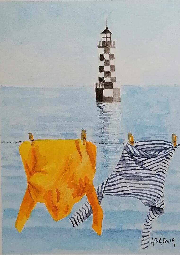 Expo peinture Bernard Abafour -ile-tudy-pays bigouden-bigoudenjoy