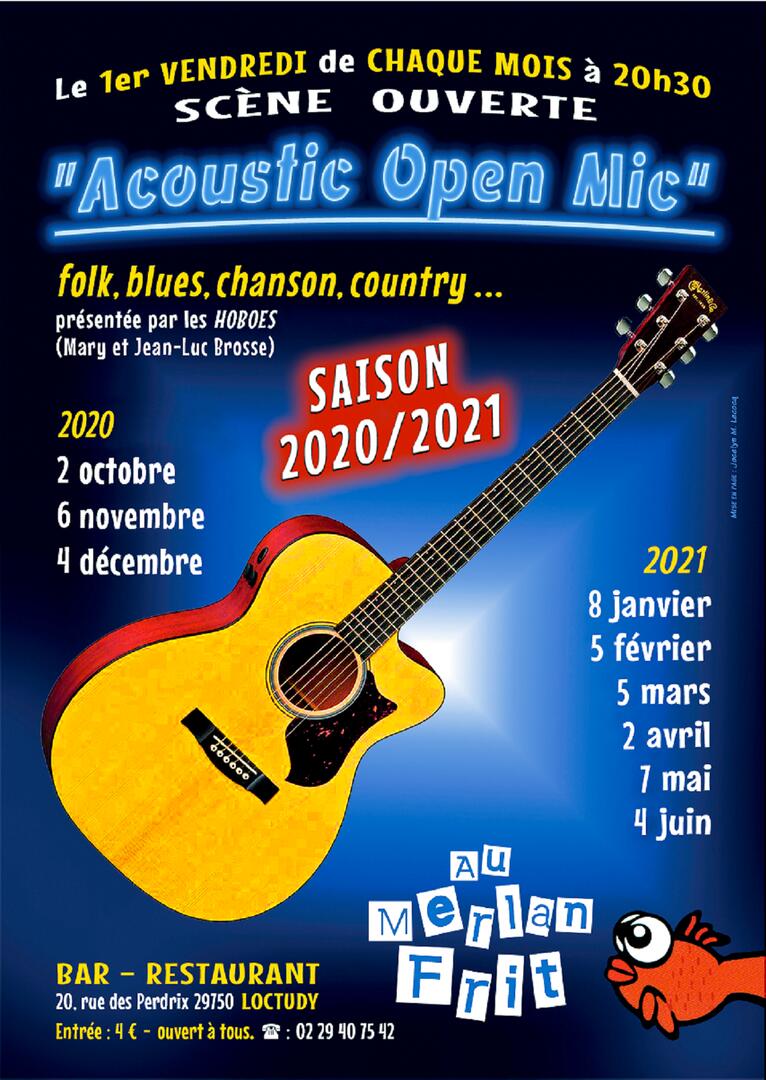 Juin 2021 4 depuis octobre 2020 2 Loc Acoustic Open Mic