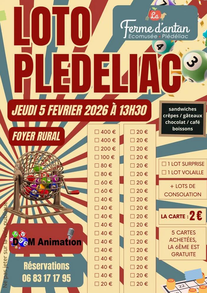 Loto de La Ferme d'antan - La Ferme d'Antan