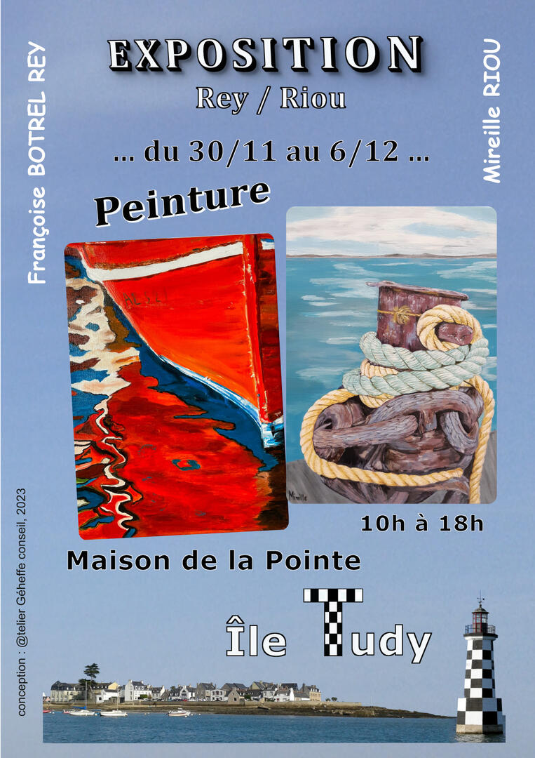Expo F. Botrel Rey et M. Riou Ile-Tudy-Pays Bigouden-Bigoudenjoy