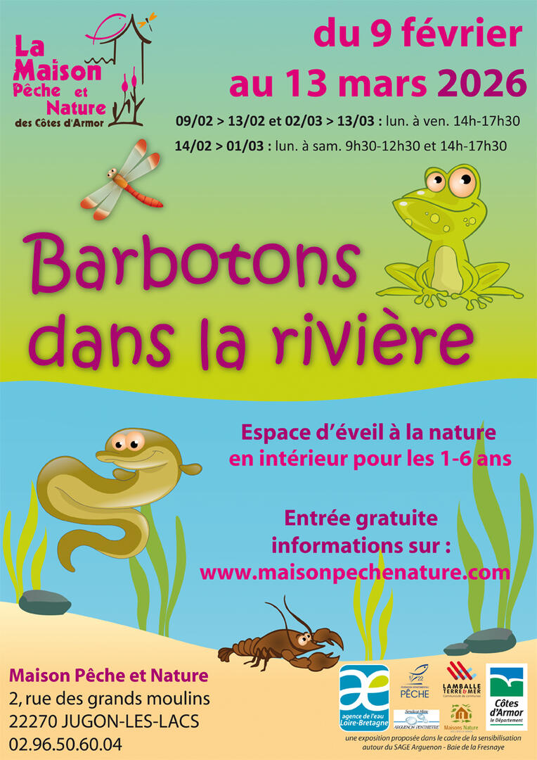 barbotons dans la rivière