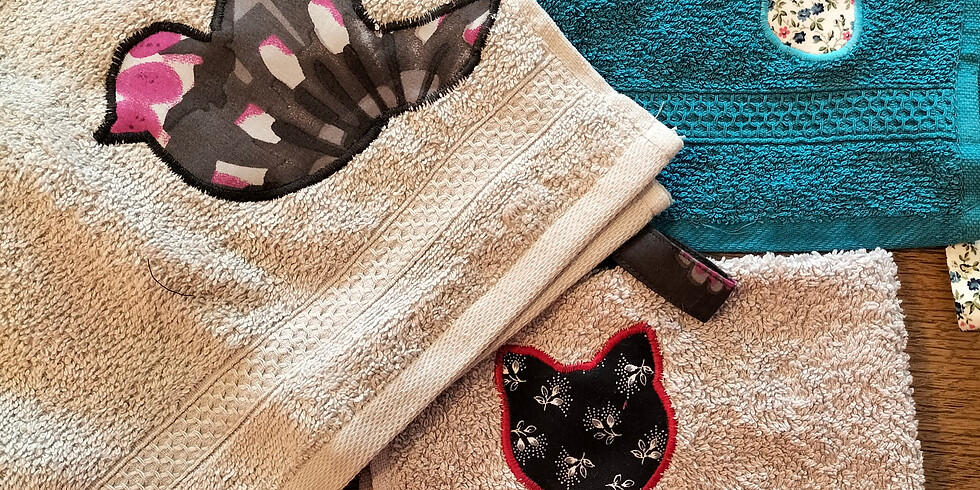 Stage couture : Appliqué sur serviettes