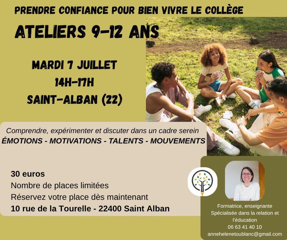 Prendre confiance pour bien vivre le collège