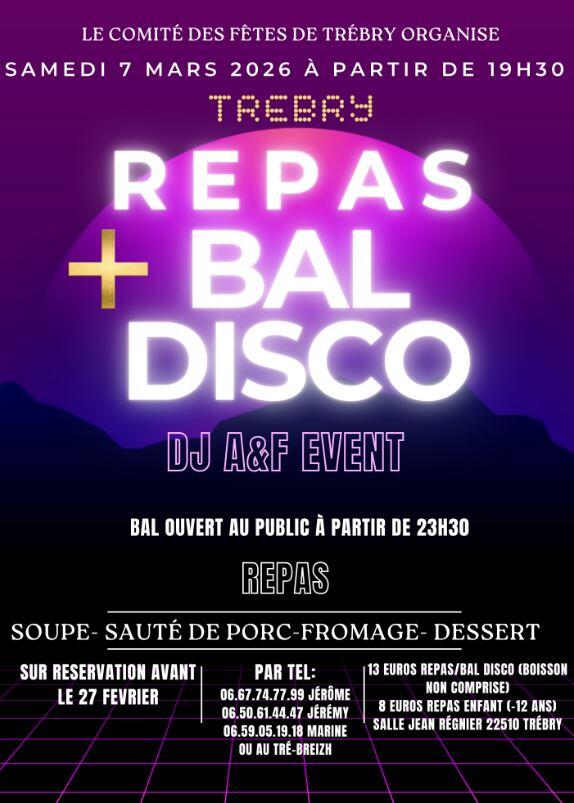 repas et bal disco