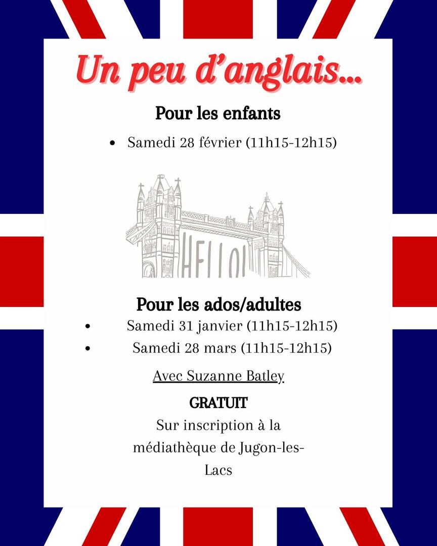 un peu d'anglais