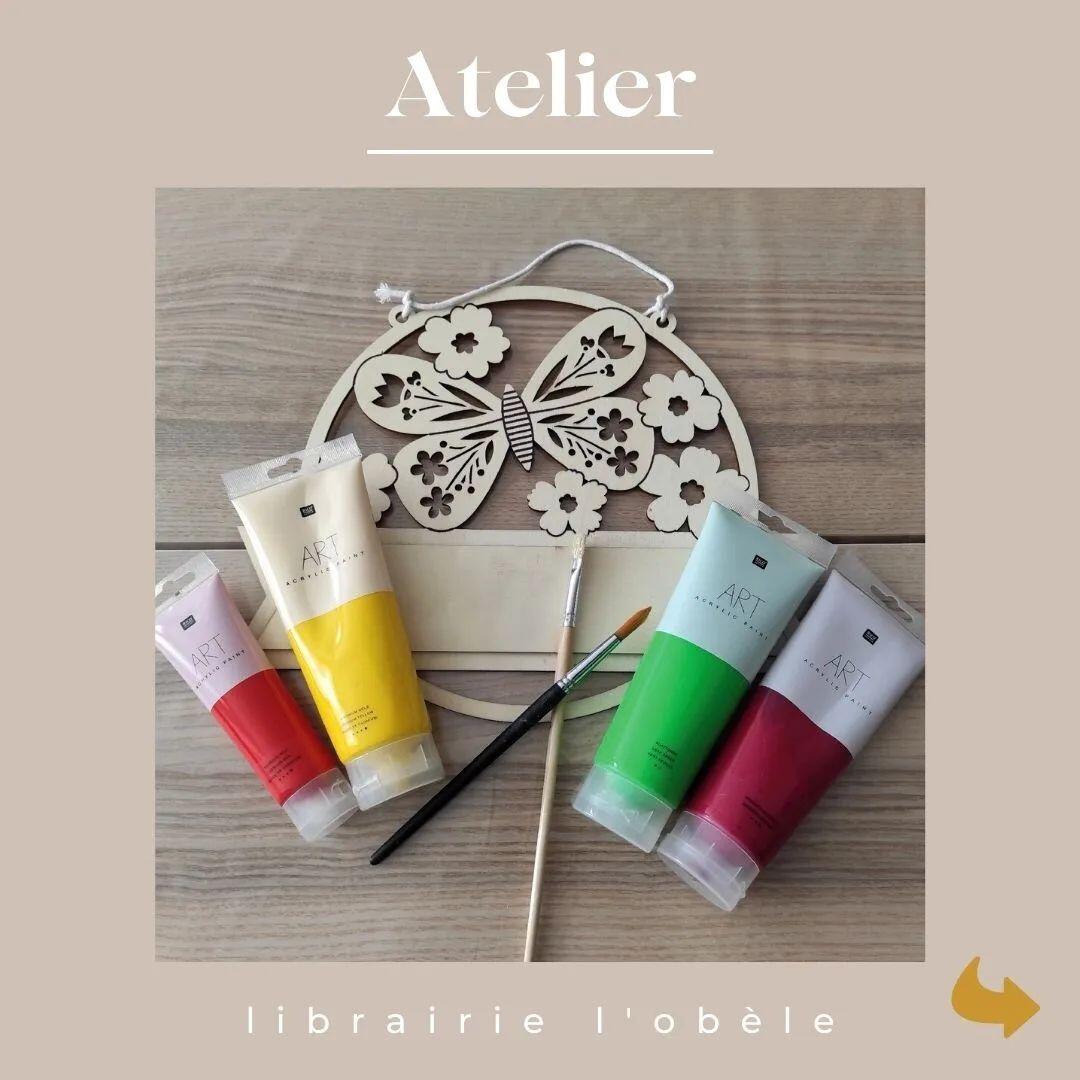 Atelier peinture acrylique - Plaque de porte