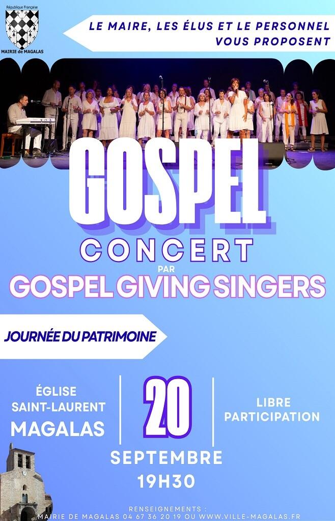 Flyer Annonce Evènement Concert Gospel Photo Moderne Simple Noir Blanc - 1