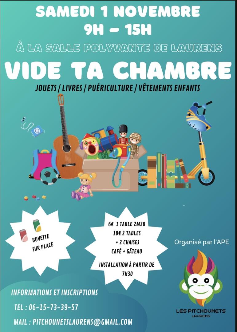 Affiche vide ta chambre 2025
