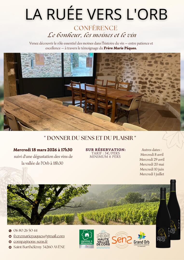 Conférence Le bonheur, les moines et le vin - 2