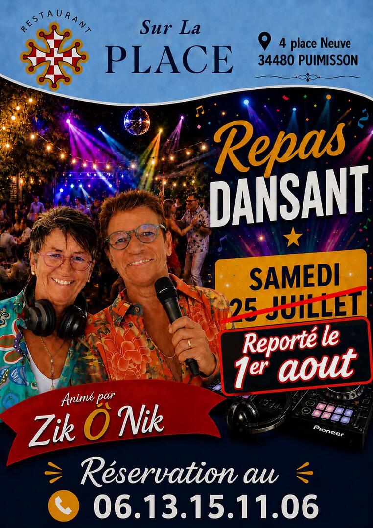 Affiche soirée dansante
