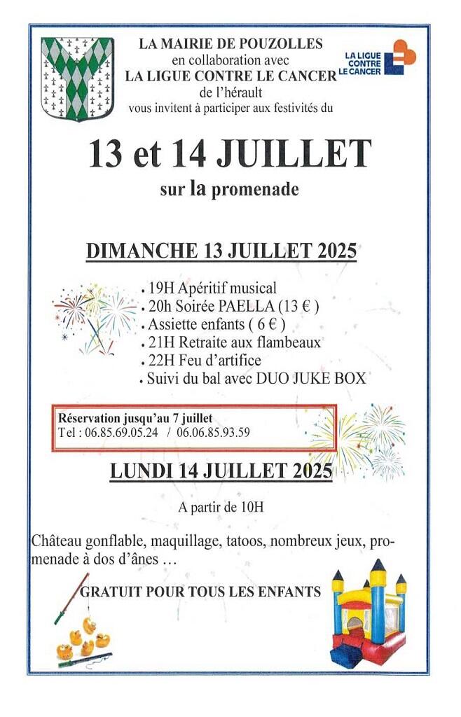Fête nationale a pouzolles