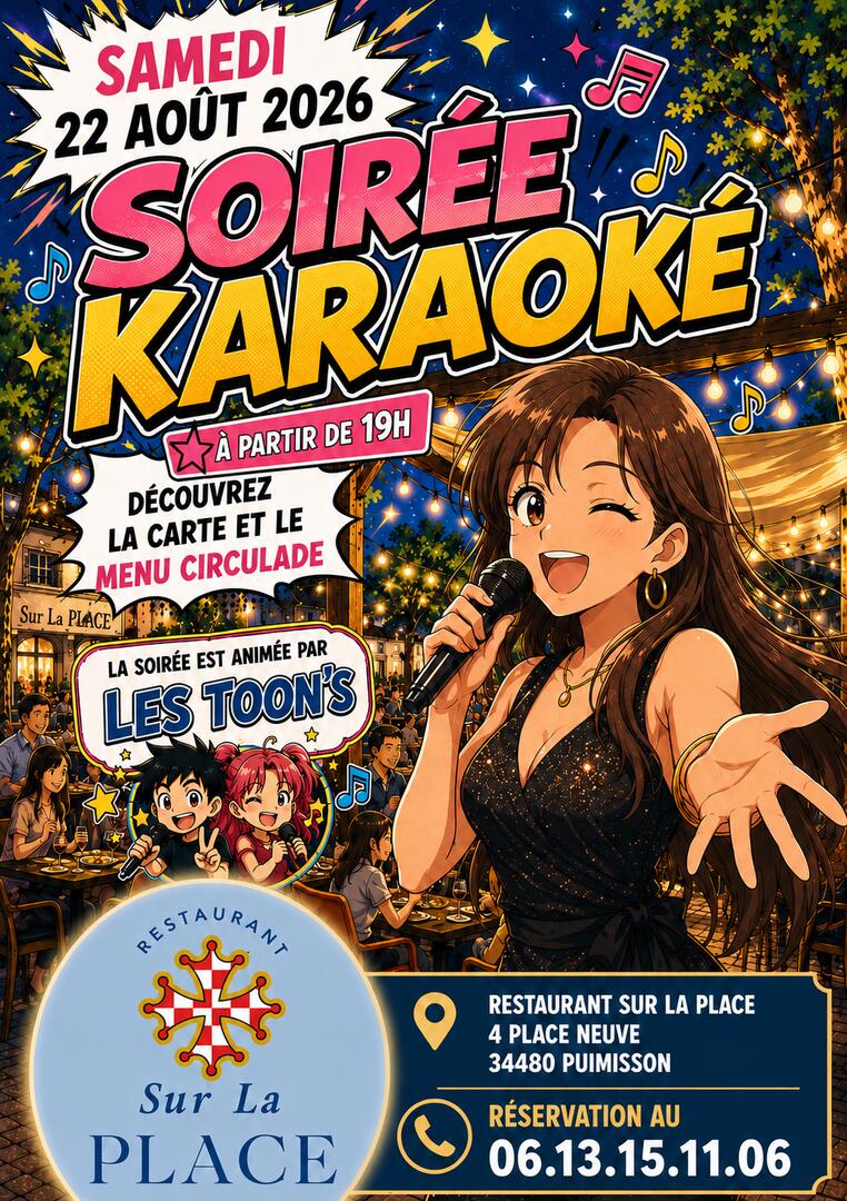Affiche soiree karaoke