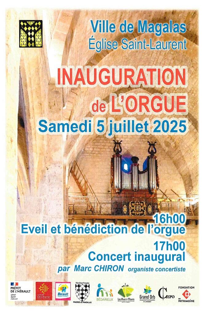 Inauguration de l'orgue Magalas