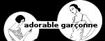 Logo adorable garconne
