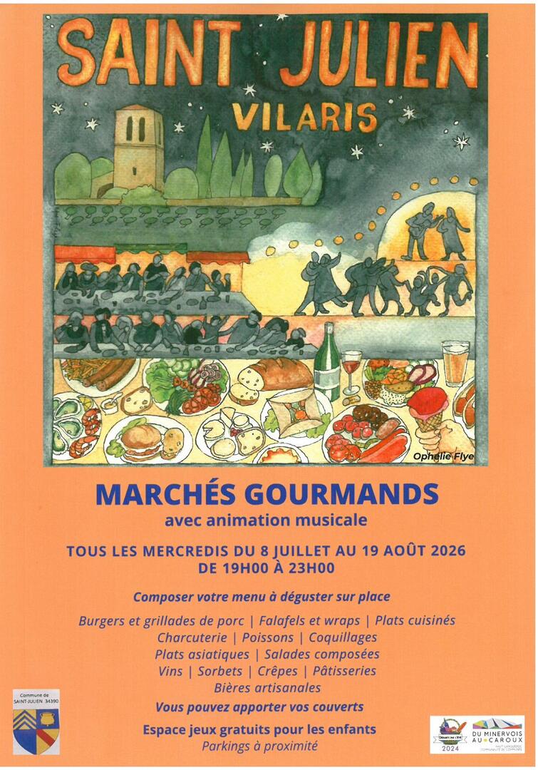 "DÉGUSTONS L'ÉTÉ" : MARCHÉ GOURMAND DE ST JULIEN