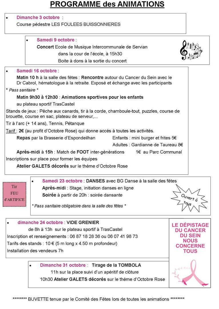 octobre rose espondeilhan