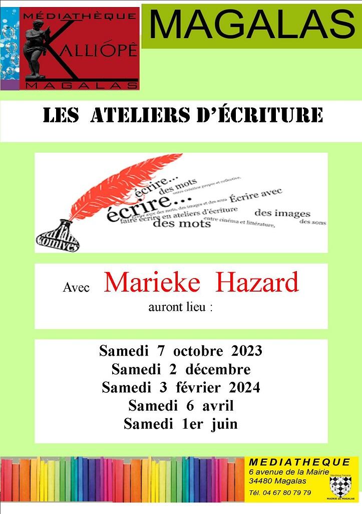 atelier ecriture 2023