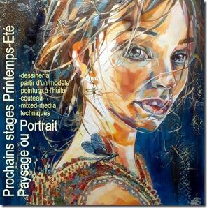 affiche stage portrait