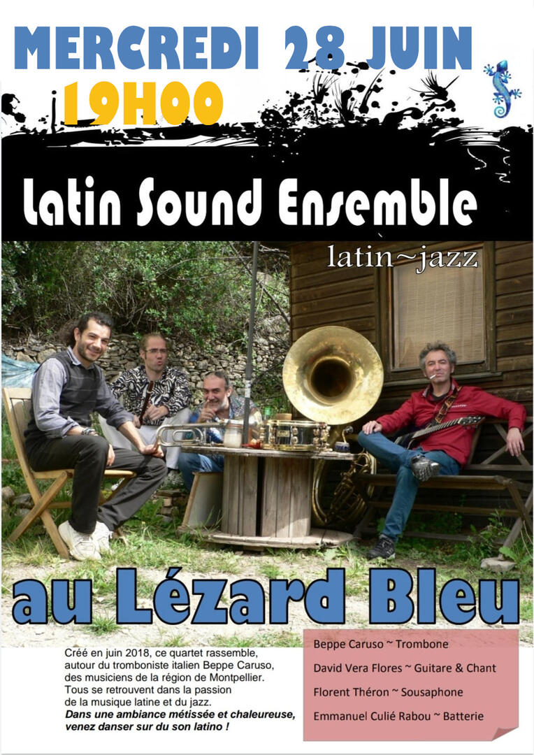 concert lezard bleu juin