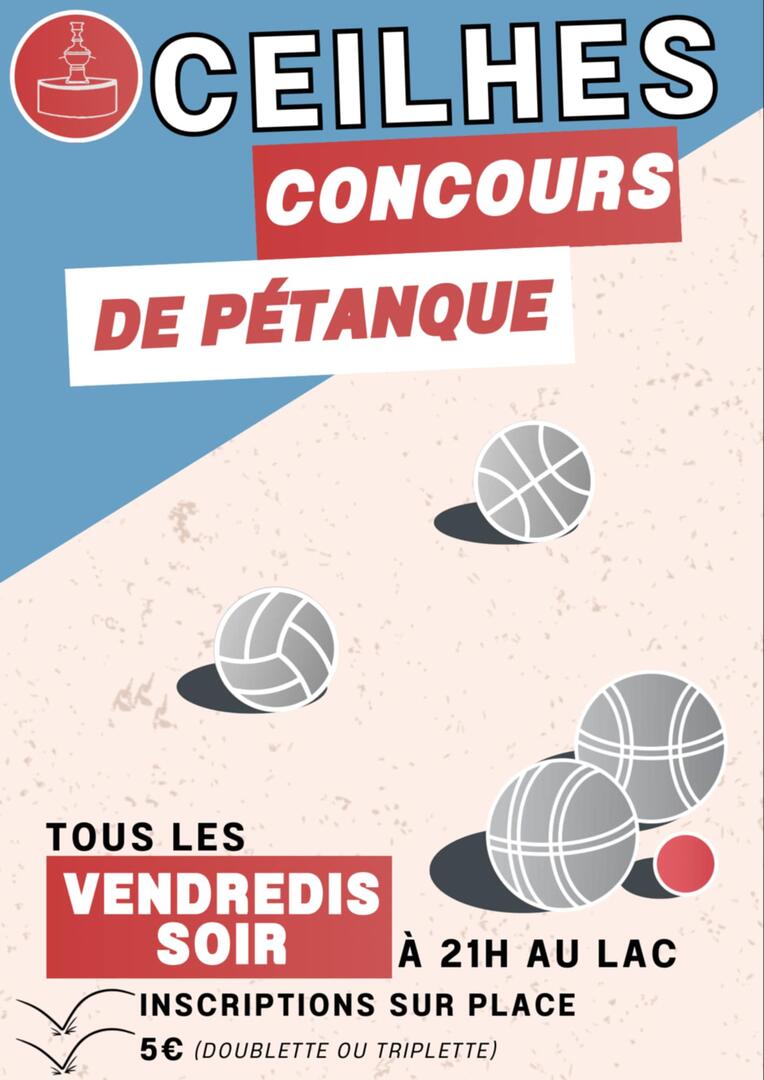 été CEILHES pétanque tous les vendredis soirs