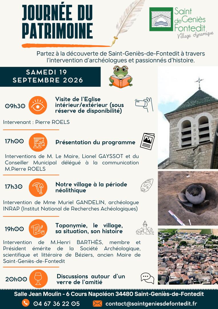 Journée du patrimoine 2026