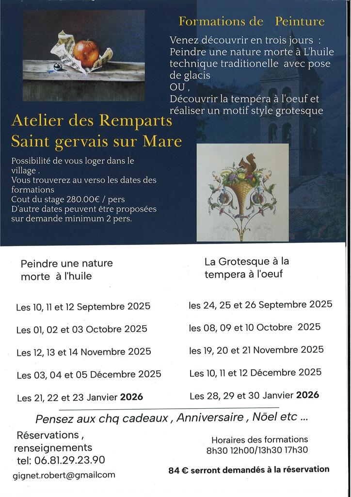 stage peinture St Gervais