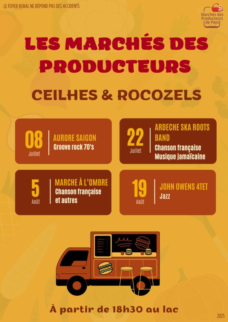 08 et 22 07 CEILHES Marché de producteurs