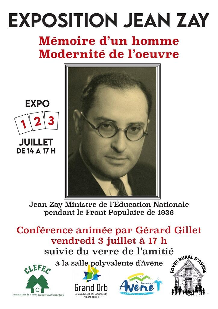 01 au 03 07 AVENE Expostition et conférence Jean Zay 1024 T