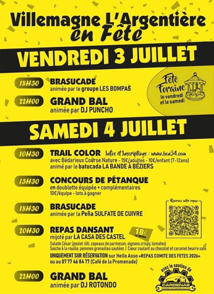 03 et 04 07 VILLEMAGNE fete du village
