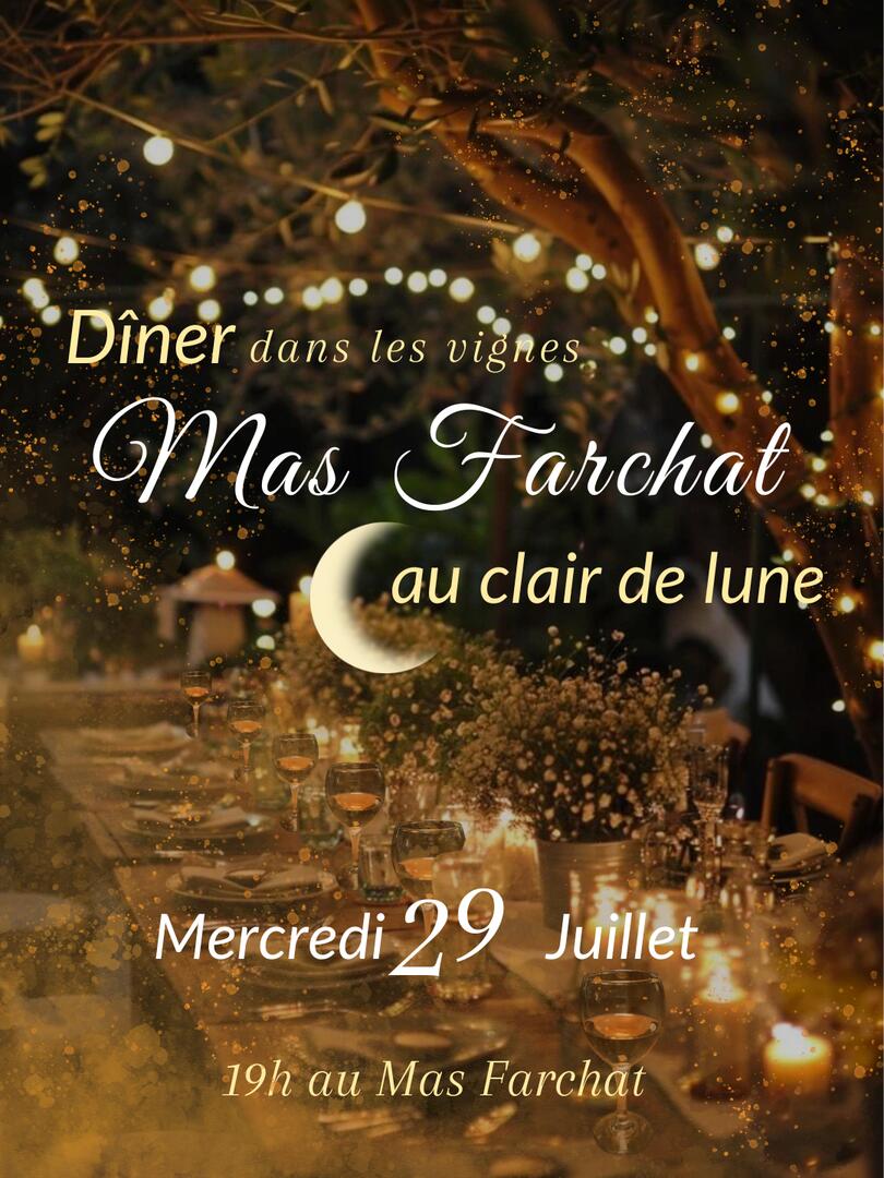 Le dîner élégant du Mas FARCHAT